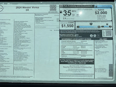 2024 Nissan Versa 1.6 SR