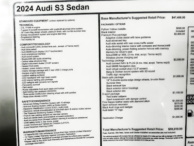 2024 Audi S3 Premium Plus