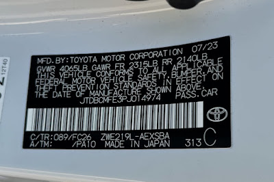 2023 Toyota Corolla Hybrid SE