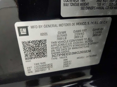 2021 GMC Sierra 1500 AT4 4WD Crew Cab 147