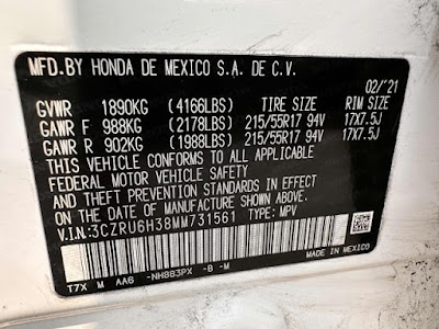 2021 Honda HR-V LX